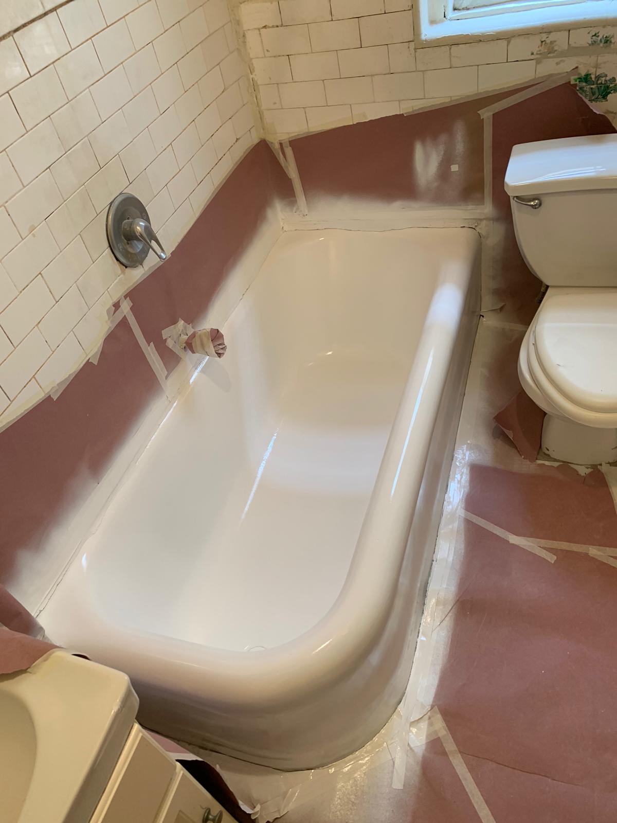 Charlotte Tub Reglazing before after